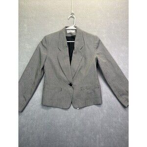 Pendleton Blazer Womens Size 6 Houndstooth Dress Jacket Pockets USA Vintage